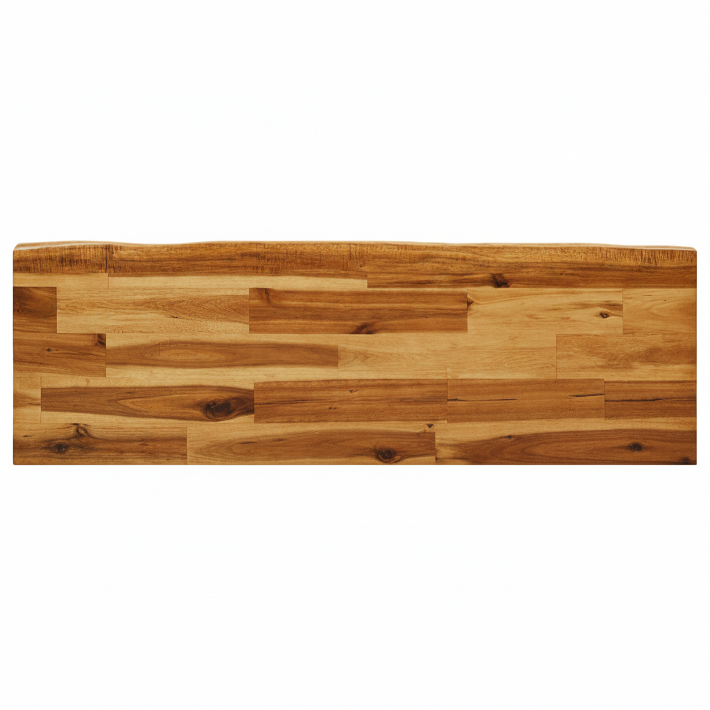 Banc bord naturel en acacia massif