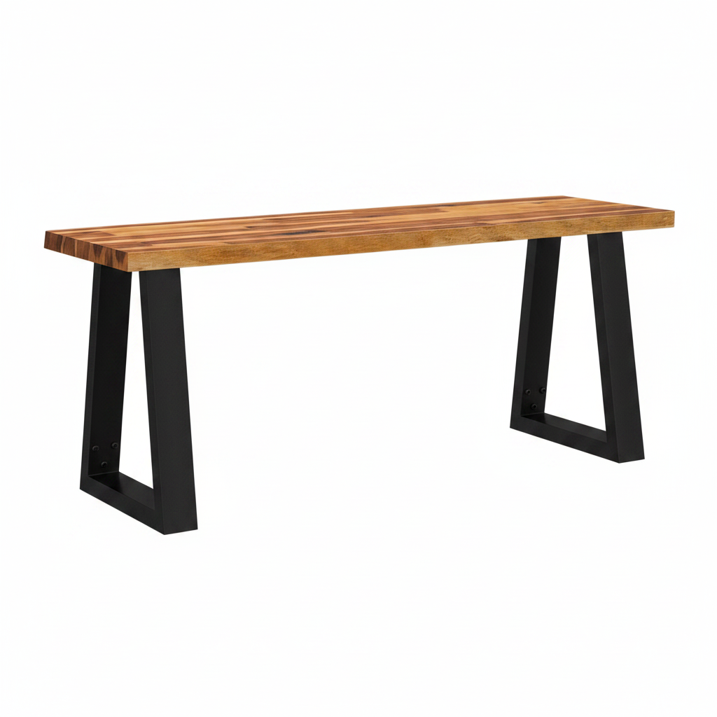 Banc bord naturel en acacia massif