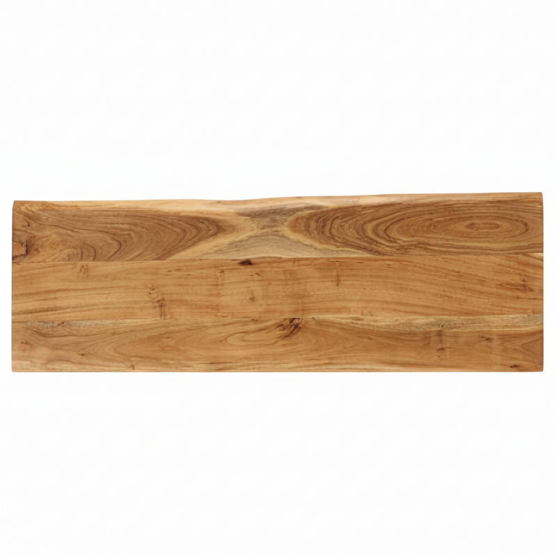 Banc pieds croisés en acacia massif