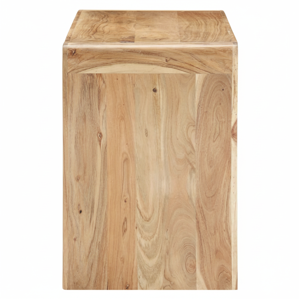 Banc pieds pleins en acacia massif