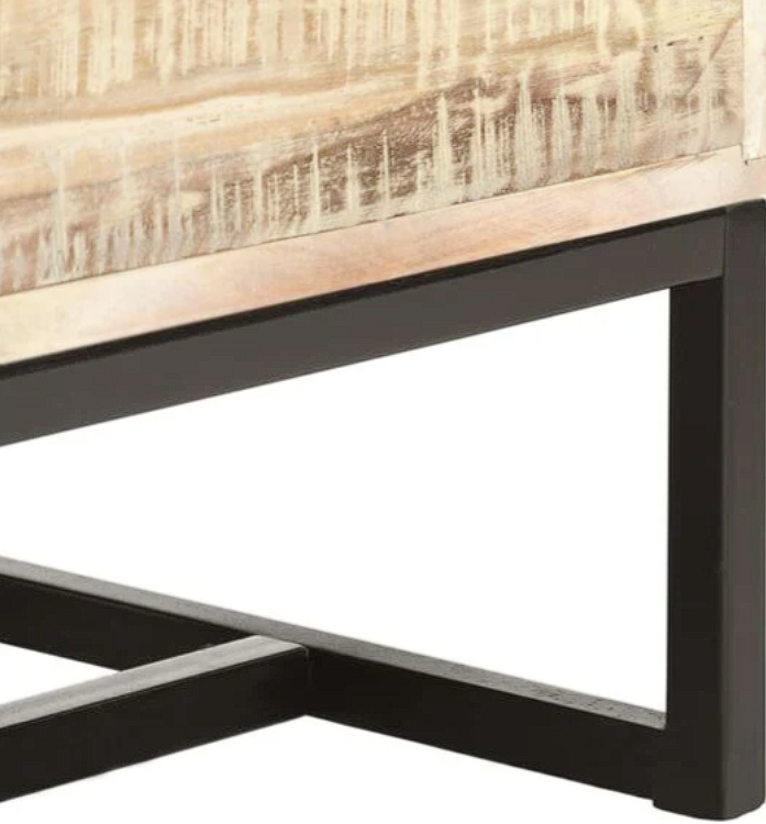 Buffet blanchi en acacia massif