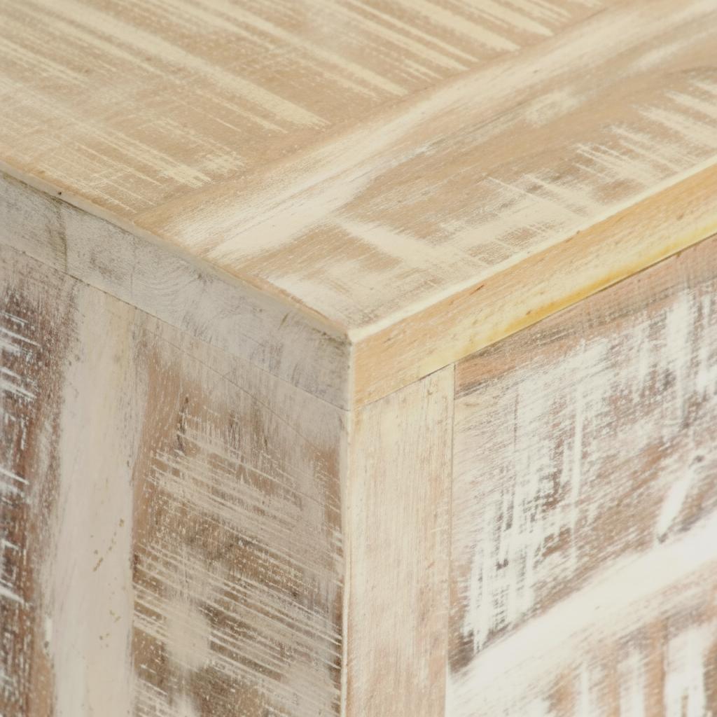 Buffet blanchi en acacia massif