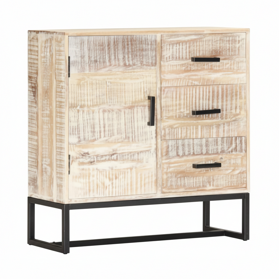 Buffet blanchi en acacia massif