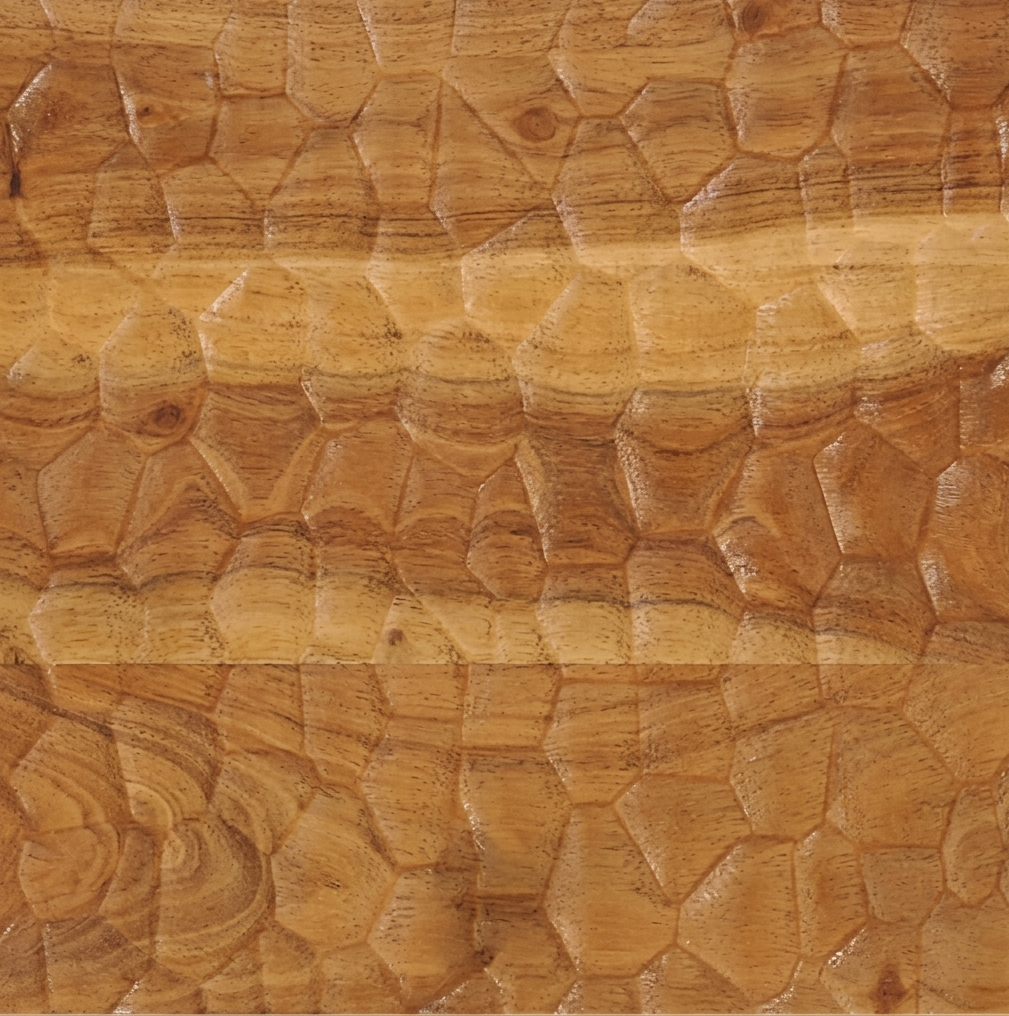 Buffet en bois d'acacia et métal noir