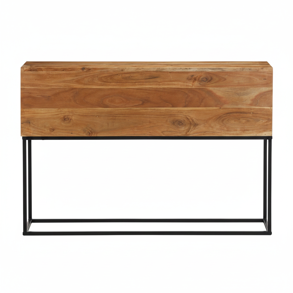 Console bloc en acacia massif