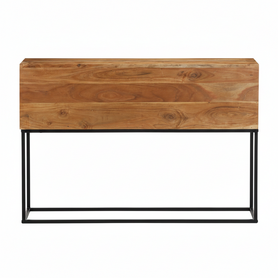 Console bloc en acacia massif
