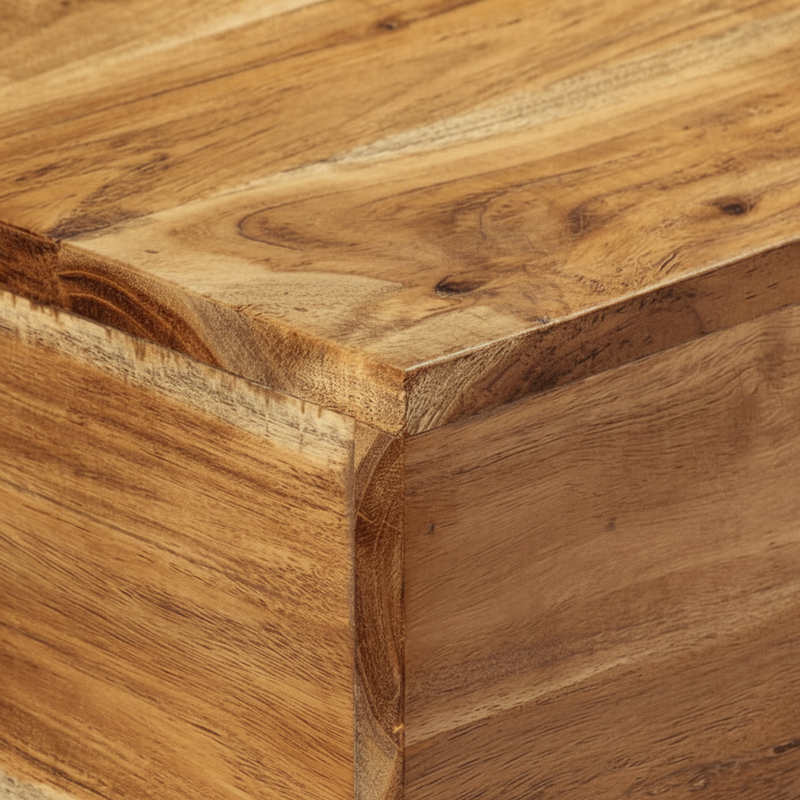 Console bloc en acacia massif