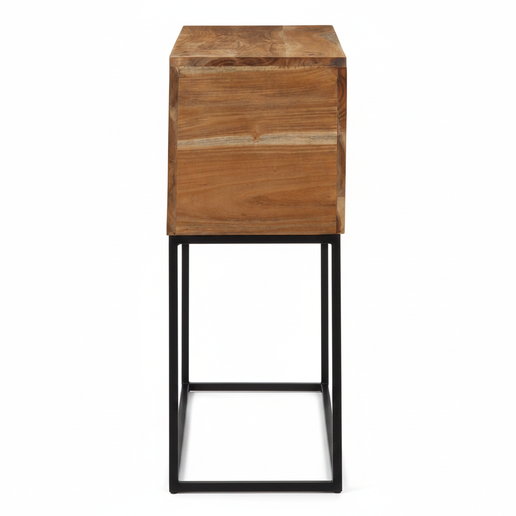 Console bloc en acacia massif