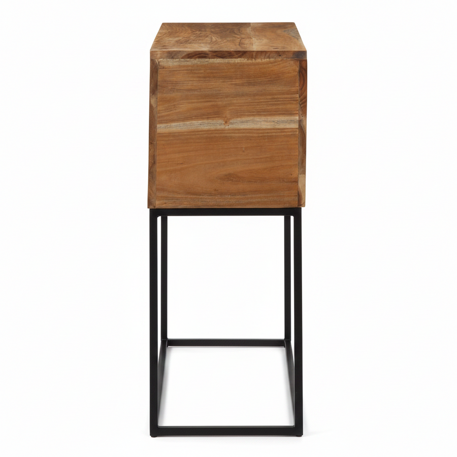 Console bloc en acacia massif