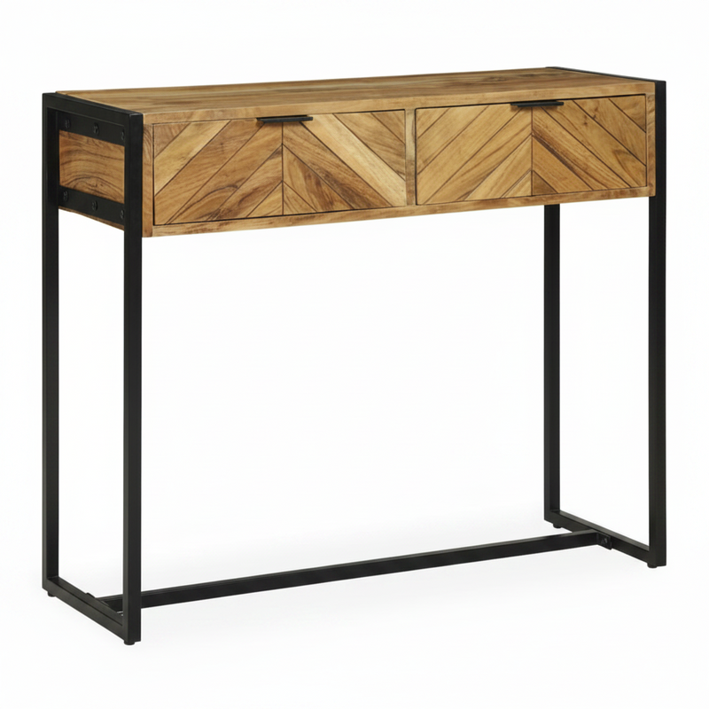 Console à chevrons en acacia massif