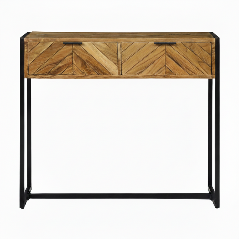 Console à chevrons en acacia massif