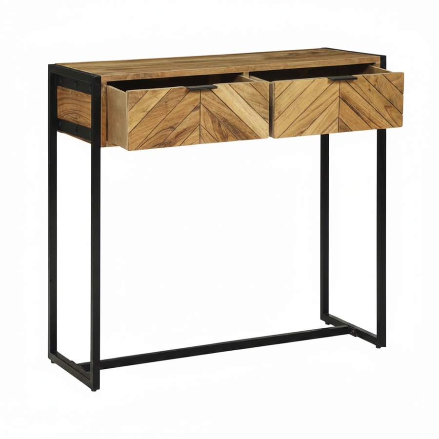 Console à chevrons en acacia massif