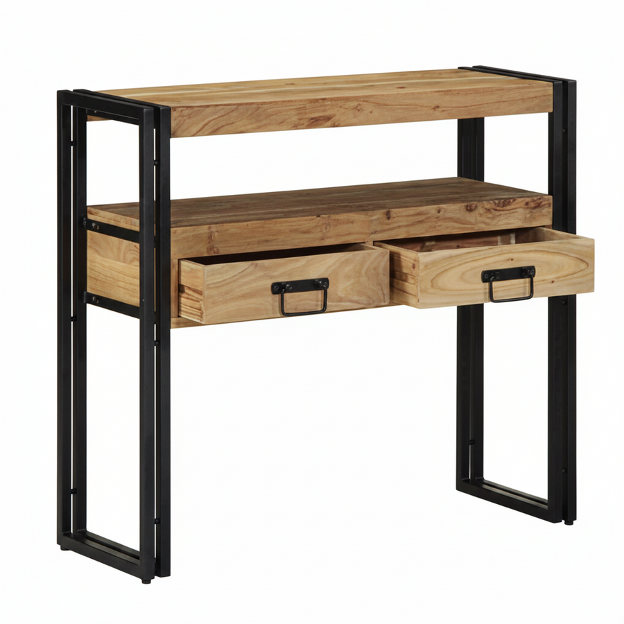 Console plateau haut en acacia massif