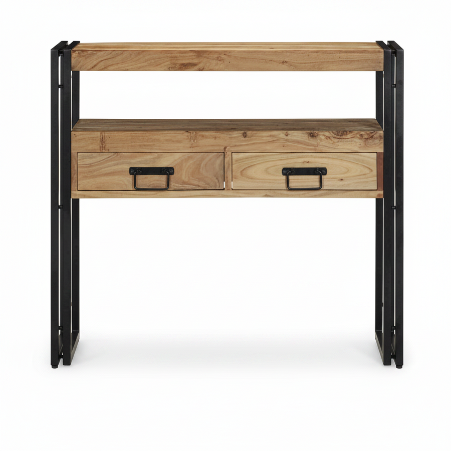 Console plateau haut en acacia massif