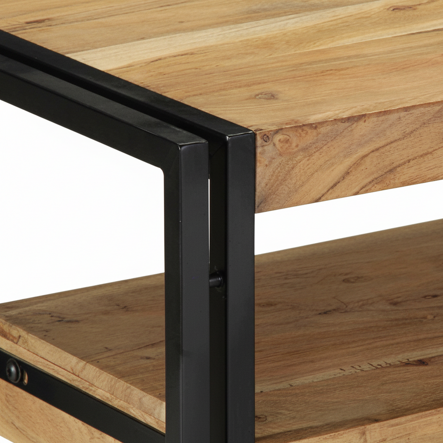 Console plateau haut en acacia massif