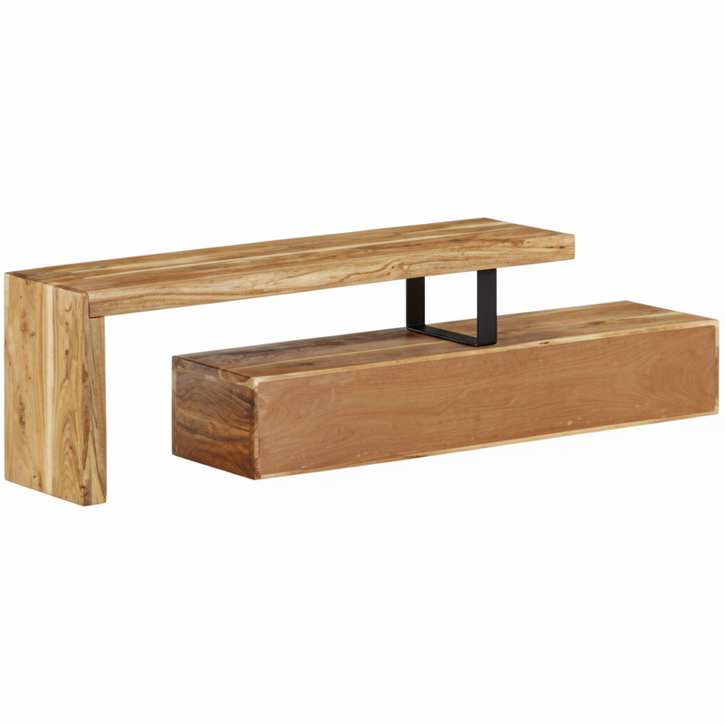 Meuble TV extensible en acacia massif