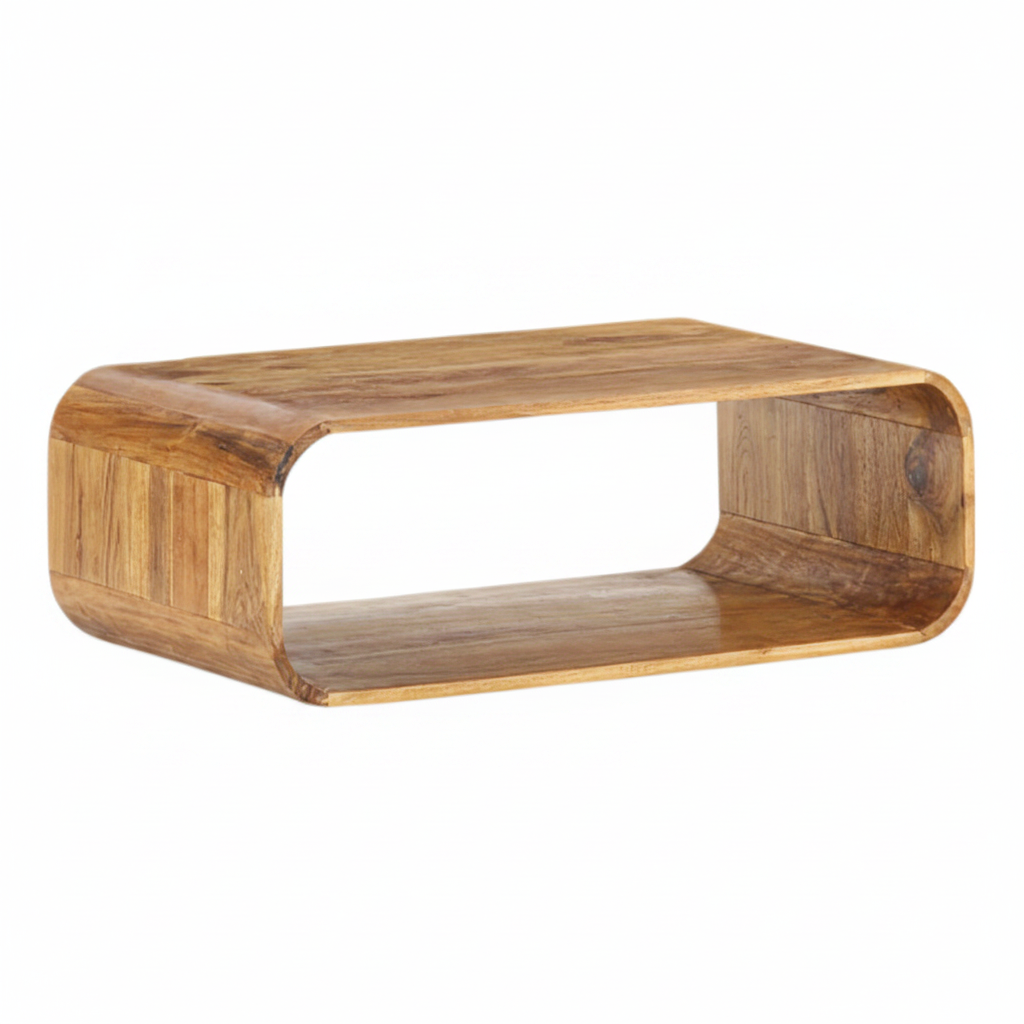 Table basse anneau en acacia massif