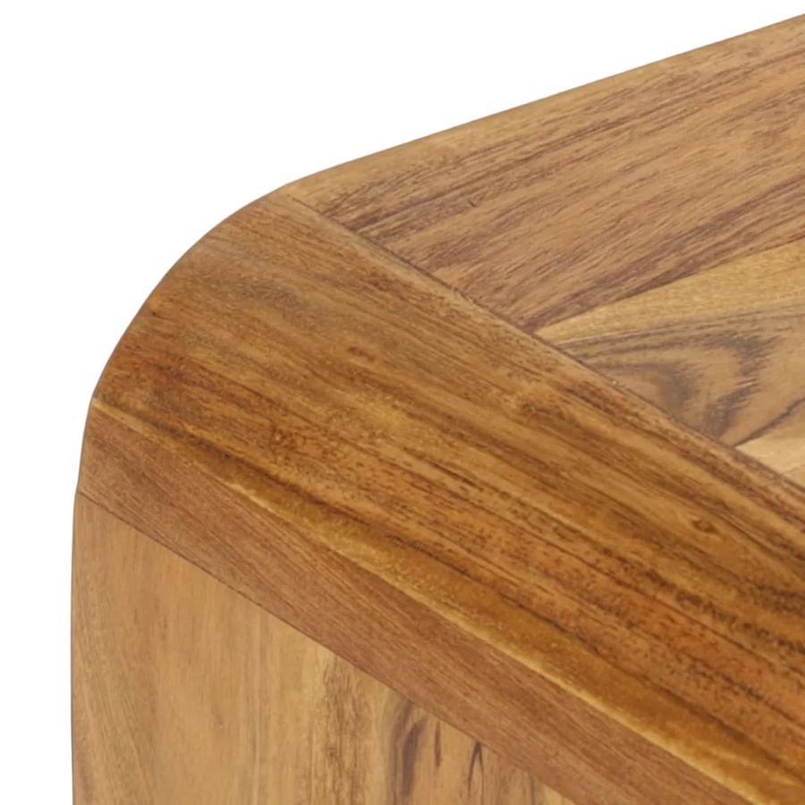 Table basse anneau en acacia massif