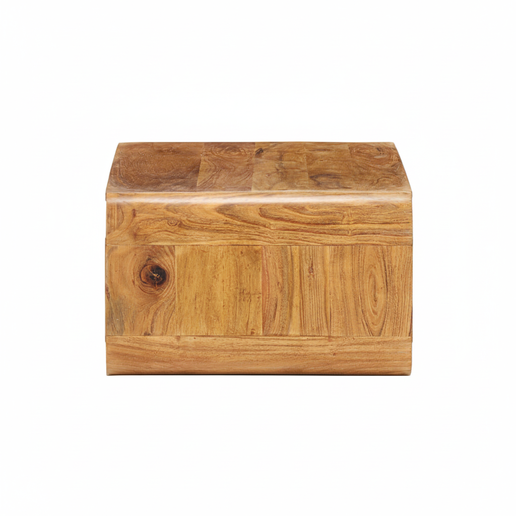 Table basse anneau en acacia massif