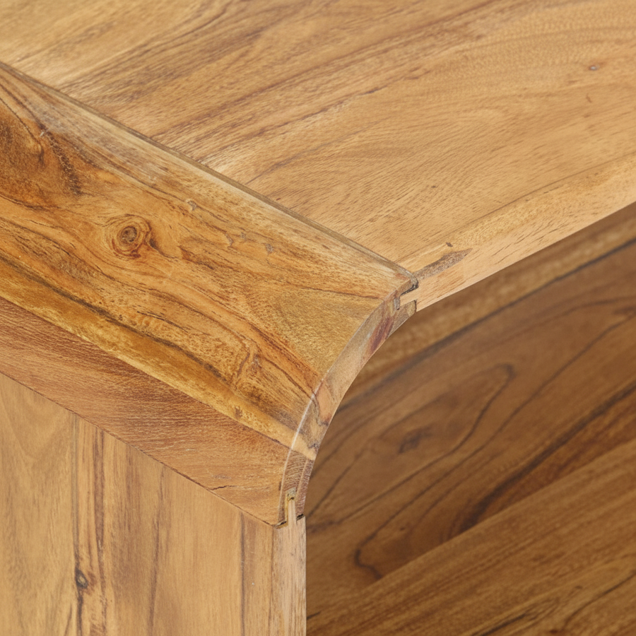 Table basse anneau en acacia massif