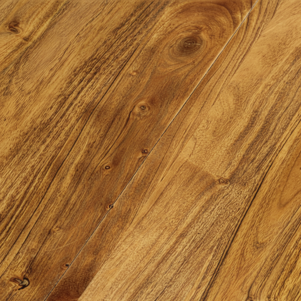 Table basse ronde en acacia massif