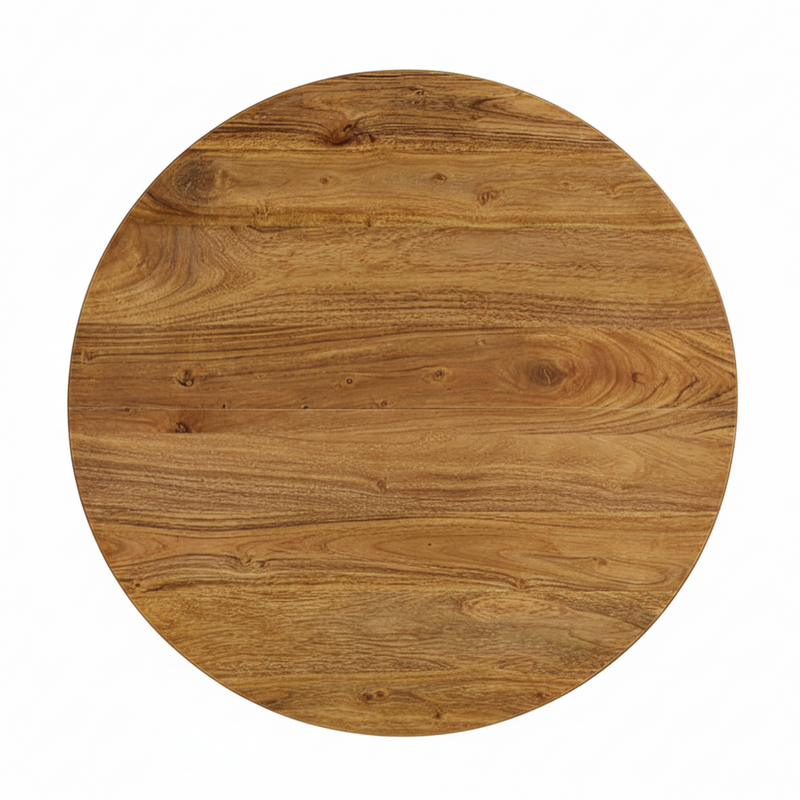 Table basse ronde en acacia massif
