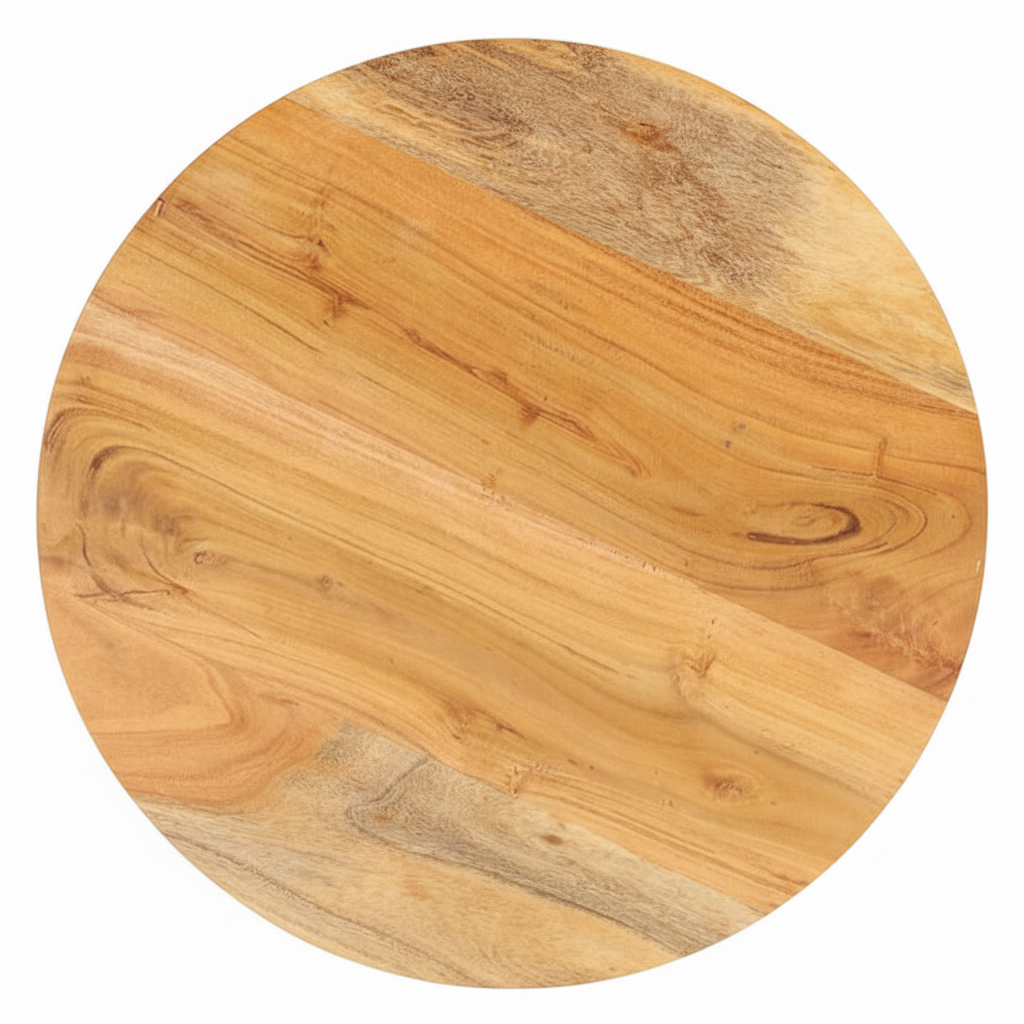 Table d'appoint ronde en acacia massif