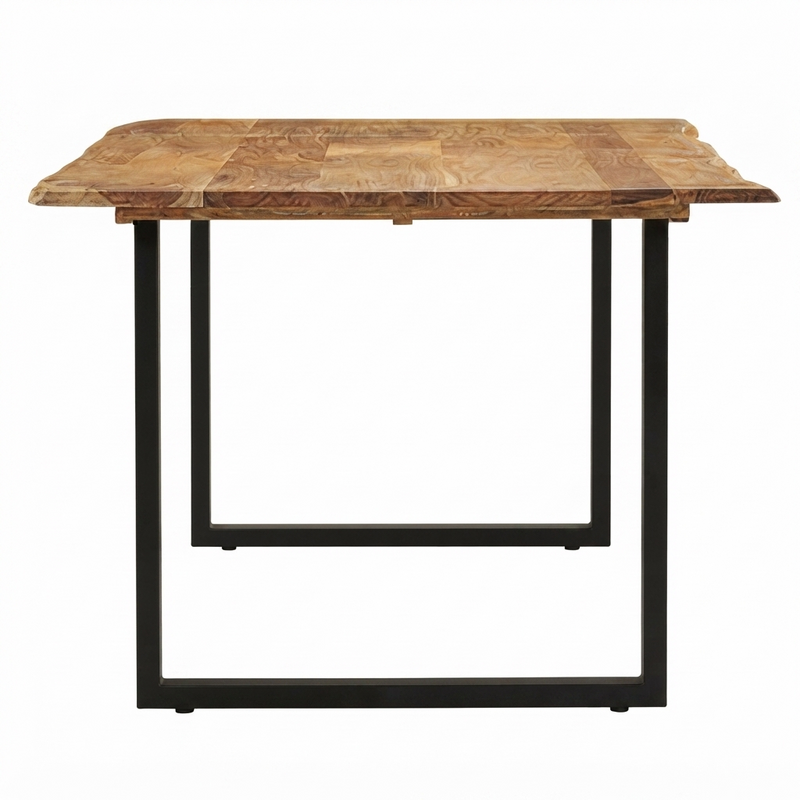 Table à manger bord naturel en acacia massif
