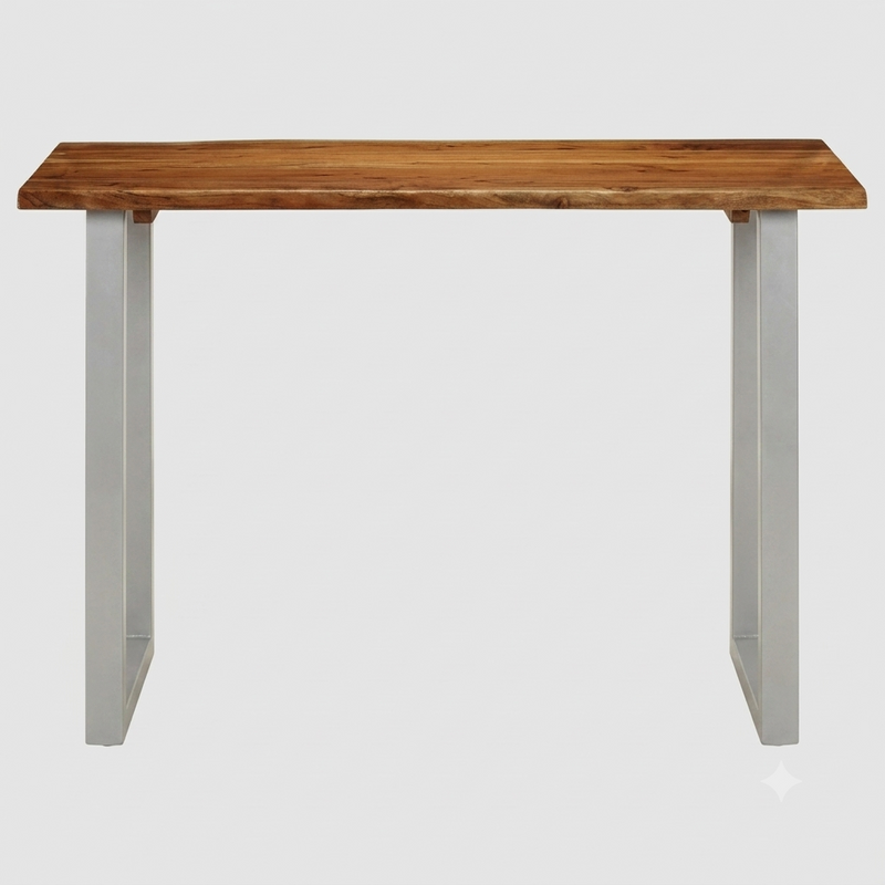 Table à manger bord naturel en acacia massif