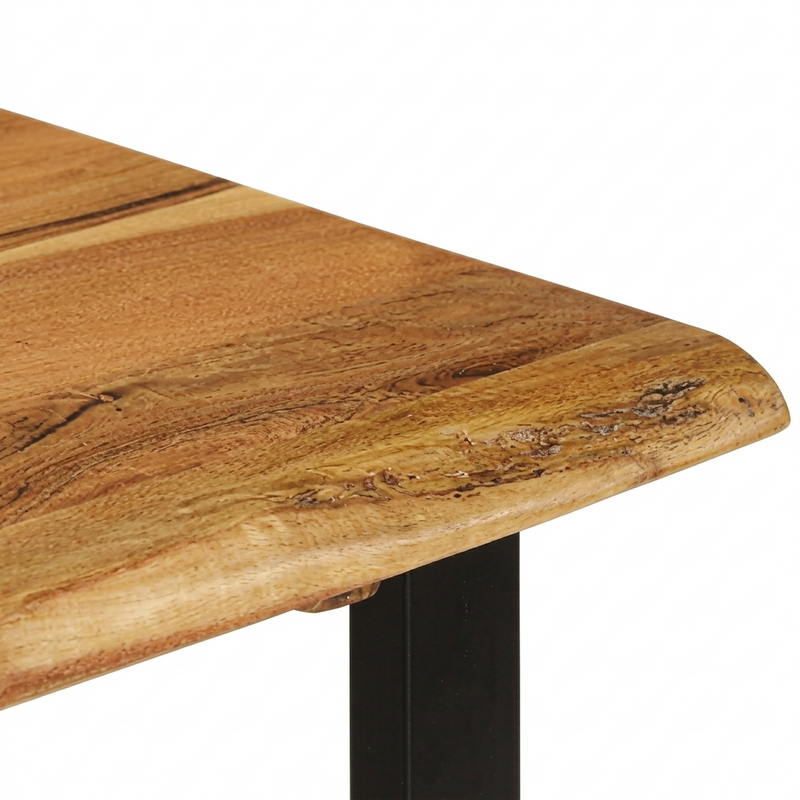 Table à manger bord naturel en acacia massif